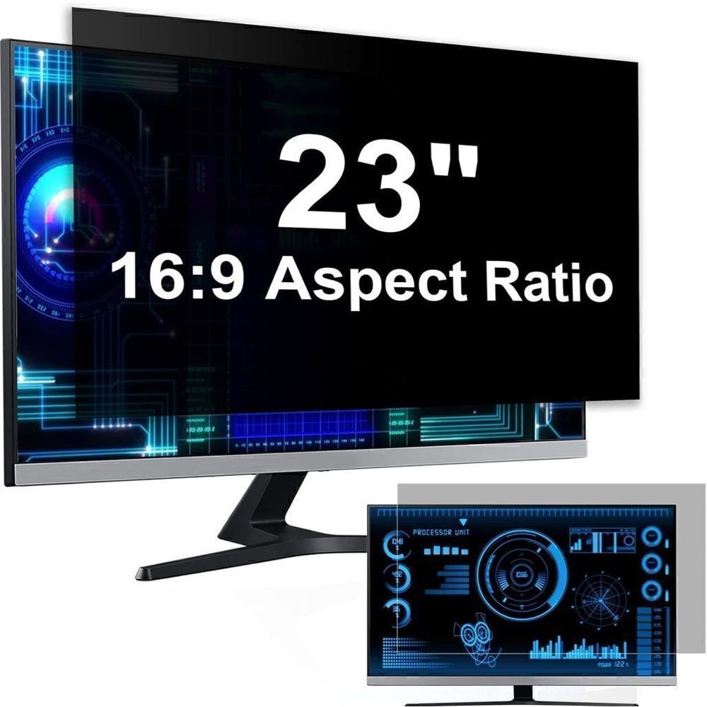 [2-Pack] 23 Inch Computer Privacy Screen Filter for 16:9 Widescreen Monitor